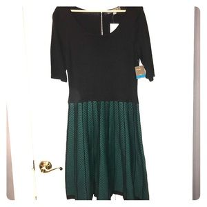 NWT Chevron skirted sweater dress